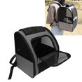 thumbnail image 4 of Cat Traveler Backpack, Breathable Cat Backpack Carrier Built In  4 Ventilation Grids  For Small Medium Pets For Outdoor Purple,Grey, 4 of 8
