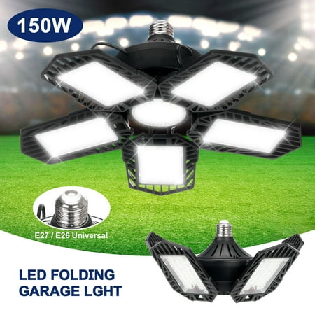 

Fjofpr Clearance Kitchen Utensils & Gadgets LED Garage Light Bulb Adjustable Deformable Ceiling Fixture Lights Workshop Lamp