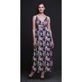 thumbnail image 3 of Bimba Robe Longue d'Été Sans Manches à Imprimé Teinture sur Nœuds Décontractée Maxi de Plage pour Femmes-TTTG, 3 of 5
