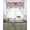 Light Yellow Light Green Coral Pink, variant on Watercolor Roses Swag Kitchen Curtains Sets for Windows 24 Inch Length, Spring Flowers Leaves Butterflies Beige Short Window Curtain Panels Swags Valances and Tiers 3 Piece Set for Cafe/Dining Room