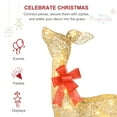 thumbnail image 5 of Lighted Christmas Decoration Deer 3 Piece, HOYECHI Light up Christmas Decor Reindeer Family Set for Indoor Outdoor Front Yard Porch with LED Lights, Plug, Ground Stakes - Gold, 5 of 11