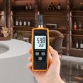thumbnail image 4 of Termómetro electrónico digital de mano de humedad Medidor de sensor de temperatura y humedad de alta precisión Registros máximos mínimos Almacenamiento de datos, 4 of 9