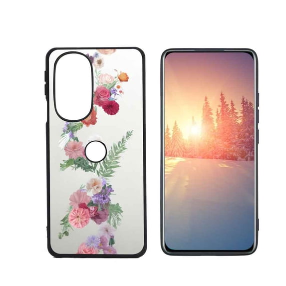 Compatible with Motorola Edge Plus 2022 Phone Case, Floral-21 Case Men Women, Flexible Silicone Shockproof Case for Motorola Edge Plus 2022