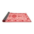 thumbnail image 2 of Ahgly Company Indoor Round Oriental Red Traditional Area Rugs, 6' Round, 2 of 4