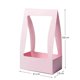 thumbnail image 1 of Zhuge Cajas de regalo, bolsas de embalaje, cestas de flores de papel para llevar a mano, cajas para arreglos florales, cajas para arreglos florales, cajas para flores plegables (rosa), 1 of 5