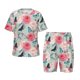 thumbnail image 1 of Balery Roses and Butterflies Conjunto de Pijama Infantil de Manga Corta con Estampado – Ropa de Dormir de Algodón Suave-Medium, 1 of 6