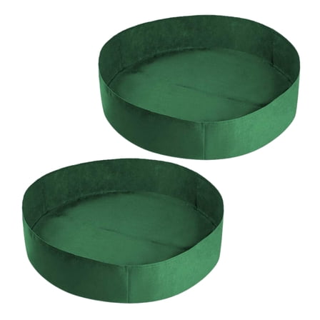 CIMAXIC 2Pcs Breathable Planting Bags Fabric Green for Gardeners