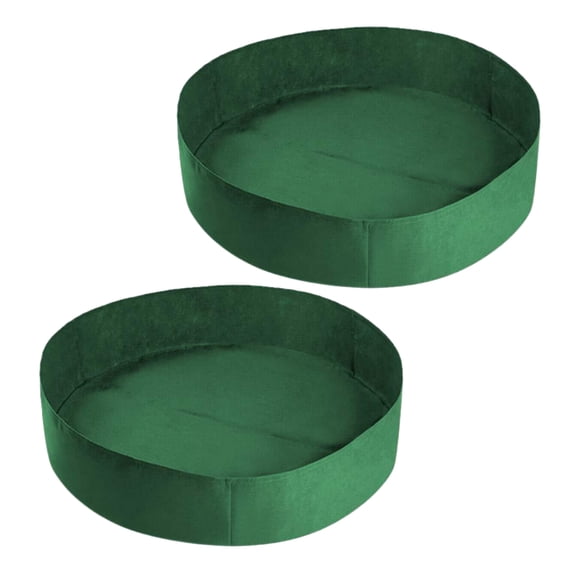 CIMAXIC 2Pcs Breathable Planting Bags Fabric Green for Gardeners