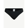 thumbnail image 4 of Time and Tru Women's and Women's Plus Size Ribbed Low Rise Bikini Bottoms, Sizes XS-3X, 4 of 5
