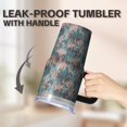 thumbnail image 5 of Camo 20oz Stainless Steel Tumbler with Handle and Straw – Insulated Travel Cup with Sliding Lid, 360° Full Wrap Printed Mug for Home, Outdoor & Sports Use, Camouflage, 5 of 6