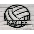 thumbnail image 2 of Craftnamesign Personalized Volleyball Metal Wall Art LED Light, Custom Volleyball Player Name Sign, 2 of 5