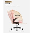thumbnail image 4 of PC Gaming Chair Ergonomic Office Chair Computer Desk Chair with Armrests Headrest and Lumbar Support High Back PU Leather Executive Racing Chair for Home (Pink), 4 of 4