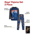 thumbnail image 2 of Quad Seven Boys' Pajama Set - 2 Piece Long Sleeve Sublimation Top and Pajama Pants for Boys (8-18), 2 of 7