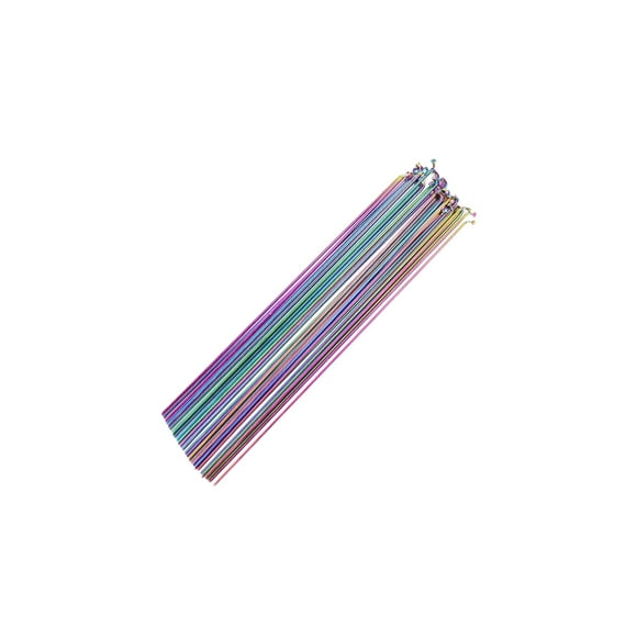 ziyahi Rayons et Écrous de Bicyclette, Rayons J-Bend Rayons de Vélo 273mm Colorés 10 Pcs Colorés 10 Pcs