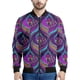 thumbnail image 3 of Chaqueta con cremallera y estampado de plumas de pavo real para hombre, chaqueta con cremallera y estampado floral en 3D, sudadera con capucha para primavera y otoño, 3 of 5