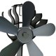 thumbnail image 4 of Mejora de 5 alimentada con calor nuevo ventilador ecológico para chimenea quemador de troncos de (65 ℃- ℃) - Gris perfecl Ventilador de estufa alimentado por calor, 4 of 8