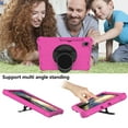 thumbnail image 5 of For Samsung Galaxy Tab A7 Case 10.4-Inch SM-T500 T505 T507, Kickstand Hand Strap Shoulder Strap Rugged Armor Protection Shockproof Case for Samsung Galaxy Tab A7 10.4 2020 Released T500, Rose, 5 of 6