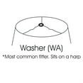 thumbnail image 2 of Slant Cut Corner Rectangle Bell Softback Lampshade with Washer Fitter, White, 2 of 3