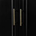 thumbnail image 5 of Walker Edison Buffet Moderne à 4 Portes pour Rangement, 62, Noir, 5 of 5