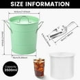 thumbnail image 2 of LINFANG 3.5L Double Wall Insulated Ice Bucket with HandleIce Cube Beverage Bin Metal Icing Cube Container with Scoop+ Lid for Beer Drinks Bar Parties, 2 of 9