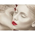 thumbnail image 2 of Eleanor, Setti 18x15 Black Ornate Wood Framed with Double Matting Museum Art Print Titled - Eternal Lovers (detail), 2 of 4
