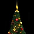 thumbnail image 5 of Gecheer Artificial Christmas Tree LED Artificial Christmas Tree with Baubles and LEDs Decorations for Christma Decor Christmas Green 59.1", Create a Nice Atmosphere in The Christma, 5 of 7