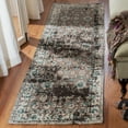 thumbnail image 3 of SAFAVIEH Classic Vintage Shavonne Abstract Runner Rug, Teal/Beige, 2'3" x 8', 3 of 9