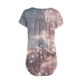 thumbnail image 3 of Gibobby Playera Manga Corta para Mujer Mujeres Tops Hide Belly Túnica Camisetas manga corta Bohemia Verano Henley Camiseta Blusas casuales elegantes(Oro Rosa,CH), 3 of 4