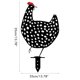 thumbnail image 2 of Estatua de gallo de pollo para jardín, camino de césped, acera, decoración al aire libre, interés Animal, 2 of 8