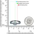 thumbnail image 4 of Black Tone, Simulated Cubic Zirconia Size-10 Infinity Wedding Band Engagement Ring 925 Sterling Silver, 4 of 7