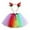 Multicolour, variant on WMQPNNS Girls Skirt Tutu for Toddler Kids Colorful Tulles Skirts Party Dance Tutu Skirt for Running Christmas (Size XL, Green)