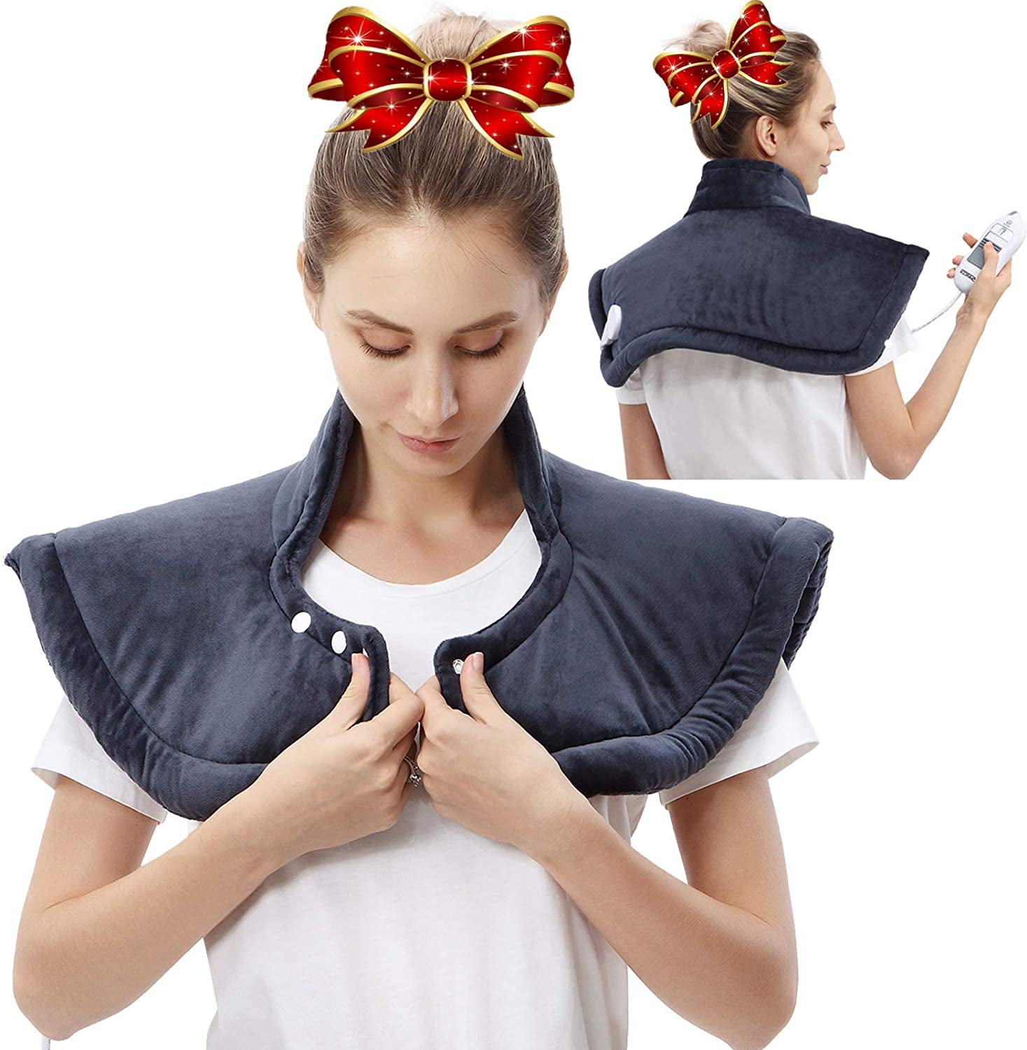 Heating Pad for Neck and Shoulder, Electric Heating Pad for Shoulder and Neck Pain Relief,3 Heat