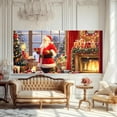 thumbnail image 6 of Christmas Banner Garage Door Decorations Christmas Backdrop Decoration Winter Large Door Cover Decoration Indoor Outdoor for Christmas Holiday Party Supplies (Warm), 6 of 6