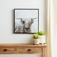 thumbnail image 2 of Melrose International Framed Mountain Bull Canvas Painting Wall Art 20.5"SQ, 2 of 2