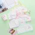 thumbnail image 3 of Girl Bra Training Bra Fit for 8-12Years Cotton Padded Cotton Breathable Cami Bra Elastic Shoulder Straps with Bralette Straps, 3 of 5