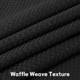 thumbnail image 3 of Yesfashion Waffle Weave Curtains, Waterproof Rod Pocket Textured Tier Curtains for Kitchen Bathroom, 3 of 8