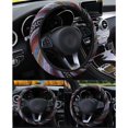 thumbnail image 2 of Linen Car Steering Wheel Cover Fashion National Style Auto Accessory Auto Car Wrap Cover ANGGREK Linen Car Steering Wheel Cover, 2 of 8