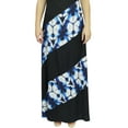 thumbnail image 2 of Bimba Women's Long Maxi Dress Shibori Print Rayon Summer Boho Holiday Dress-4, 2 of 6