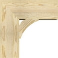 thumbnail image 3 of Ekena Millwork 6"W x 18"D x 18"H Thorton Block Rough Sawn Bracket, Douglas Fir, 3 of 25