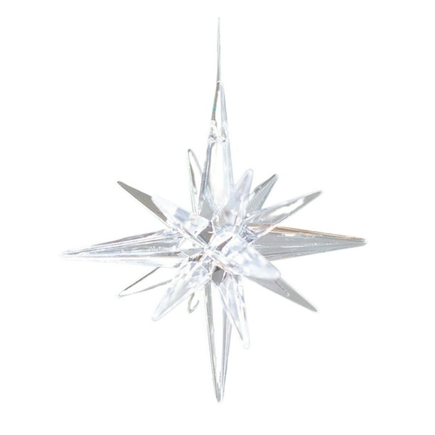 Adornos brillantes de champán y estrellas transparentes: decoraciones festivas para colgar en tu árbol de Navidad.