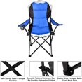 thumbnail image 3 of Sesslife Portable Camping Chair, Outdoor Chairs Folding Chair for Adult, Heavy-Duty Folding Fishing Chair with Cup Holder and Storage Bag, Outdoor Portable Chair for Camping Travel Picnic, TE070, 3 of 5