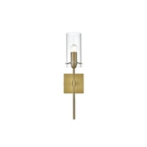 Living District Elsreth 4.5 Inch Wall Sconce Clear Shade in Satin Gold