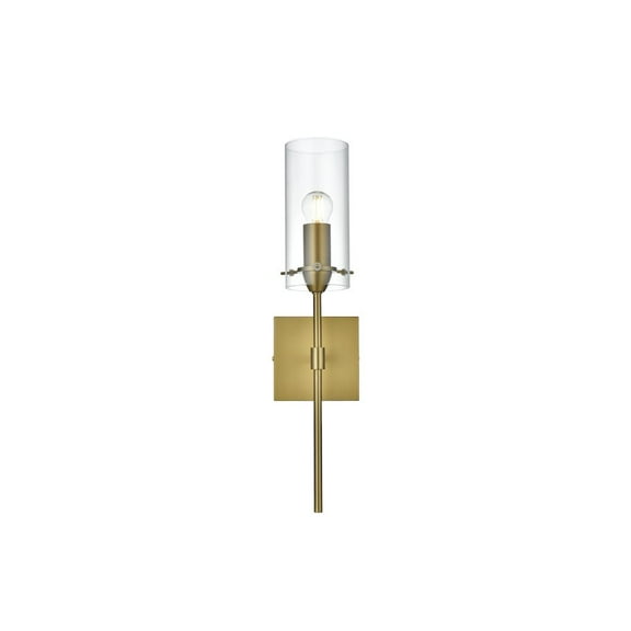 Living District Elsreth 4.5 Inch Wall Sconce Clear Shade in Satin Gold