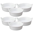 thumbnail image 1 of HIC Kitchen Mini Eared Ramekin Set, Fine White Porcelain, 1-Ounce, Set of 6, 1 of 4