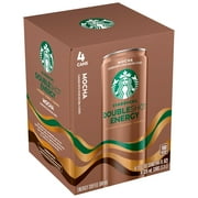 Starbucks Doubleshot Energy Mocha Coffee Energy Drink, 11 fl oz Cans, 4 Pack