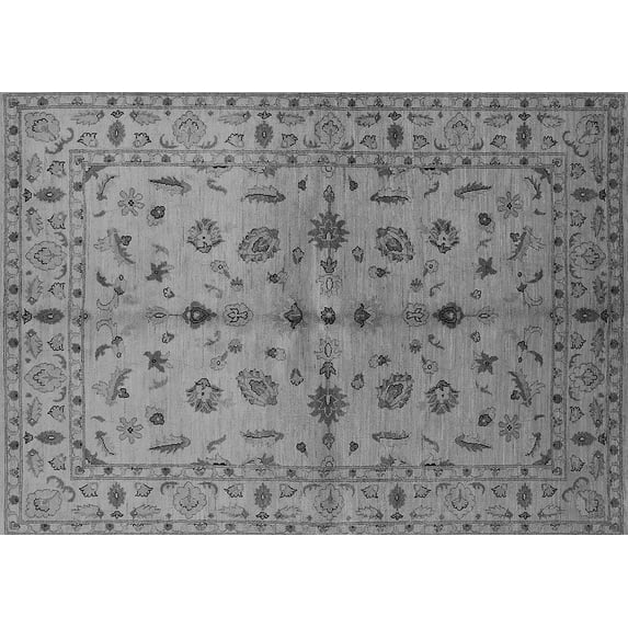 Ahgly Company Indoor Rectangle Oriental Gray Industrial Area Rugs, 8' x 12'