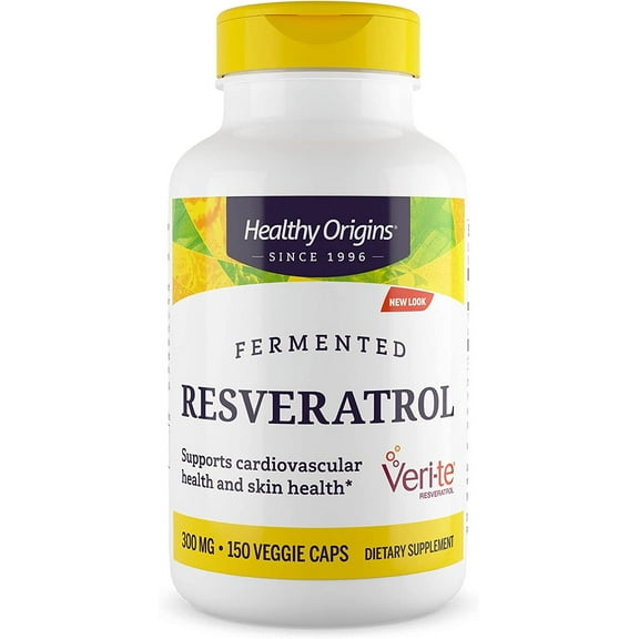 Healthy Origins Natural Resveratrol - 300 mg - 150 Vegetarian Capsules