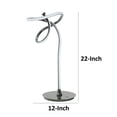 thumbnail image 5 of Lámpara de mesa Benzara BM309029 56 cm Twisted LED Chrome, 5 of 5