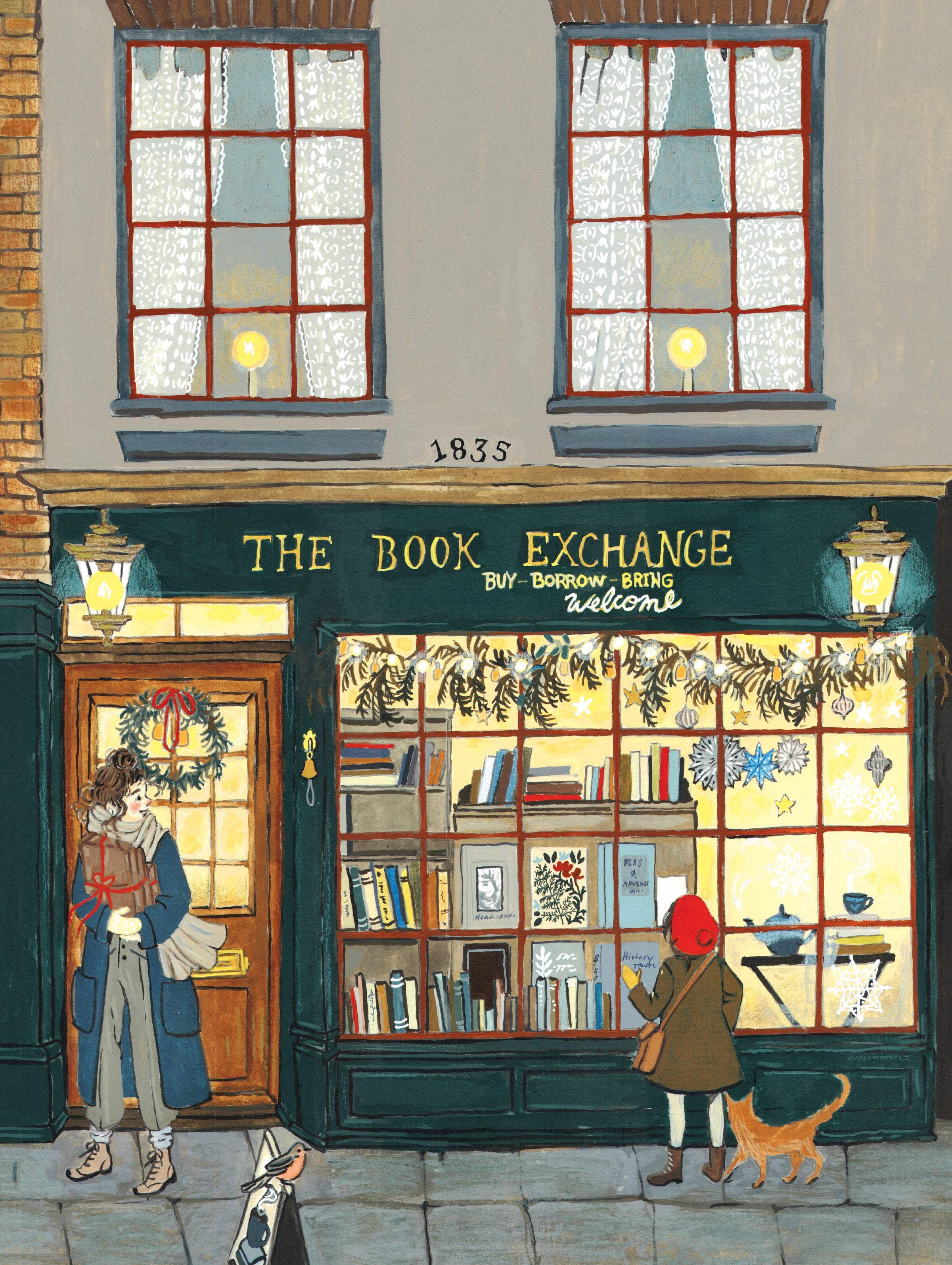 New York Puzzle Company The Book Exchange 1000 Piece Jigsaw Puzzle
