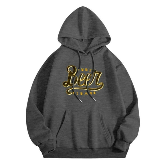 EHQJNJ Plain Hoodies Men's Oktoberfest Hoodie Loose Fit Casual Fashion Printed Sweatshirt for Festive Mens Flannel Hoodie Men Hoodies Graphic